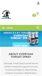 Mobile Screenshot of everydaythroatspray.com